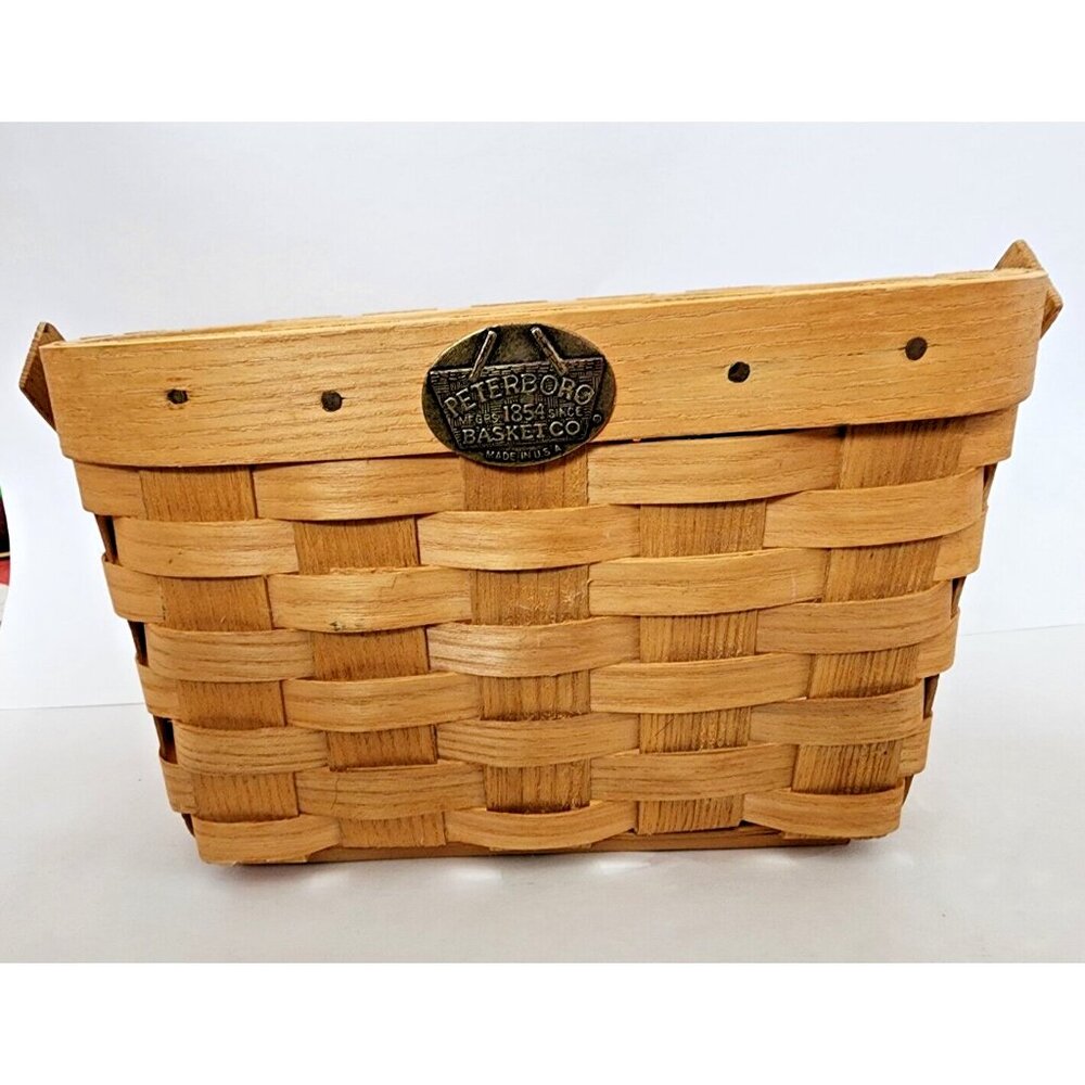 Peterboro Woven Swivel Handle Basket With Liner